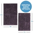 thumbnail image 5 of Nestl Bathroom Rugs, Machine Washable Bath Mats For bathroom Floor Rugs, Nonslip Backing Rubber Bath Rug, Purple, 5 of 6