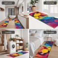thumbnail image 5 of Colorful Abstract Pattern Kitchen Rugs Sets Of 3,Kitchen Runner Rugs Non Skid Washable,Decorative Kitchen Floor Mats for Kitchen,Sink,Laundry,17"x30"+ 17"x47" + 17"x59", 5 of 6