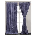 thumbnail image 2 of Huang zhong wen Lux Purple Crushed Velvet Curtains 2 Panel Set - 72 inches Long Room Darkening Luxury Distressed Velvet Rod Pocket Window Drapes for Living Room Bedroom 50" W x 72" L, 2 of 9