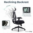 thumbnail image 2 of MotionGrey - CloudMesh Ergonomic Office Chair-Comfy High Mesh Back Support with Adjustable Armrests-Black Desk Computer Chairs Perfect for Home Gaming and Offices, 2 of 7