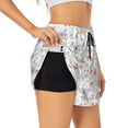 thumbnail image 3 of Lsque Cute Koala Printed Women's Running Shorts with Liner Pockets,Elastic Quick Dry Workout Athletic Gym Yoga Shorts,Womens High Waist Shorts-Small, 3 of 9