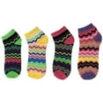 thumbnail image 7 of Womens No Show Ankle Socks, 12 Pairs Fun Funky Patterned Designs, Colorful Casual Athletic Sport Sock, 7 of 7