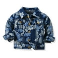 thumbnail image 5 of Odeerbi Baby Boys Girls Coats Outerwear Jackets Fashion Kids Coat Thick Coat Denim Print Jacket Clothes Children's Jacket, 5 of 9