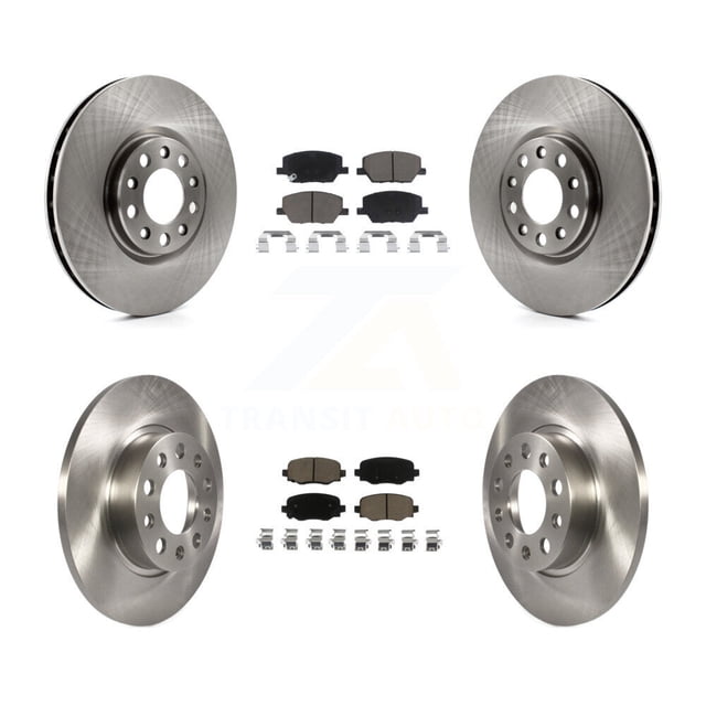 CMX Front Rear Disc Brake Rotors and Ceramic Pads Kit for Car Jeep Renegade Fiat 500X K8C-100935