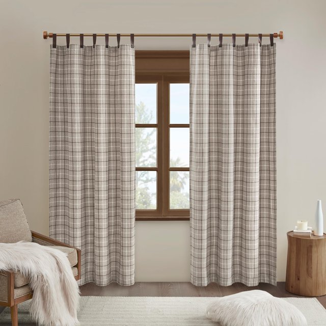 Cortina Madison Park Anaheim Cabin Plaid 50x95 Marron