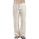thumbnail image 2 of Pantalones casuales de lino para hombre, pantalones holgados con cordón para yoga, talla S, color blanco, 2 of 3