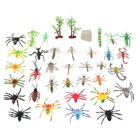 

NUOLUX 2 Sets Fake Insect Toy Children Insect Cognitive Model Fake Spider Kit Simulation Bug Toy