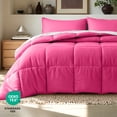 thumbnail image 6 of Bare Home Down Alternative Comforter Set - 3-Pieces - All Seasons - Queen, Pink, 6 of 10