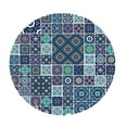 thumbnail image 2 of Polyester Round Tablecloth, Table Cloth, Catering, Events, Elastic Band, Various Style B 1.2m, 2 of 8