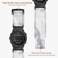 thumbnail image 4 of Coatible con Garmin, correa de reloj, correa deportiva de nailon súper ristente con diseño de bucle tela, para fēnix/Forerunner/Approach/MARQ/Quatix/D2 Seri ristente de reputo para hombr, 4 of 5