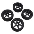 thumbnail image 4 of 4pcs 17mm RC Rally Car Tires, Plastic Rally Racing Tires Wheel Rims for 1/7 1/8 RC Car, 4 of 7