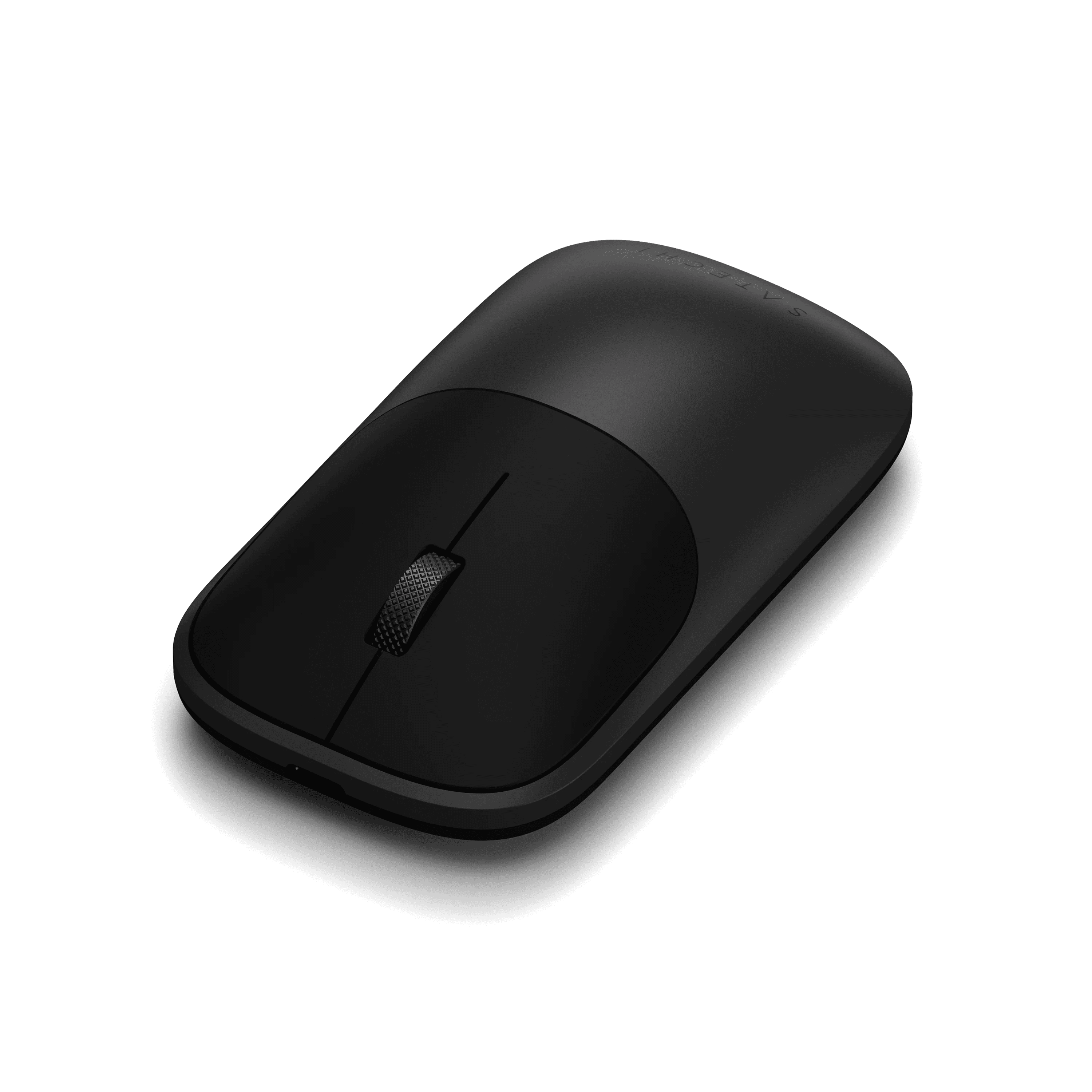 Satechi Slim EX Wireless Mouse, Multi-Device Bluetooth & 2.4GHz Connection for macOS, Windows, iPadOS, and Android, Silent Clicks, Anodized Aluminum Shell, USB-C Rechargeable Battery - Space Black