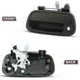 thumbnail image 3 of 1pc Smooth Black Rear Truck Bed Tailgate Handle With Key Hole Replacement Kit Compatible With 00-06 Toyota Tundra, 3 of 7