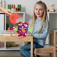 thumbnail image 6 of 4E’s Novelty DIY Monster Valentine Card Box Craft Kit, Classroom Mailbox Activity for Kids, 6 of 9