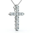 thumbnail image 5 of Pompeii 1.25Ct Diamond Cross 14k Gold 18" Necklace 1" Tall Lab Grown (F/G,VS1-VS2), 5 of 6