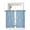 Blue, variant on Spring Green Botanical Tier Curtains 24 Inch Length,Sheer Curtains for Bedroom Living Room Window Summer Chic Wildflowers Rod Pocket Voile Drapes Kitchen Curtains Small Half Window 27.5"x24" 2 Panels