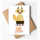 thumbnail image 1 of Fox Miedo Halloween fantasma feliz Nota en blanco del sobre de la tarjeta de agradecimiento, 1 of 4