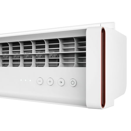 Sharper Image - PORTAL Window Fan with Reversible Exhaust - Ice White