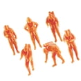 thumbnail image 2 of Milaget 6 Pcs Figurines Miniatures Modèles Résine Créative pour Projets d'Art Accessoires Hauteur 2,8 cm, 2 of 9