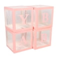 thumbnail image 1 of Baby Boxes With Letters 4 Transparent Balloon Ransparent Balloon Block Bride Shower, Baby Shower, Wedding Christmas Hall For Gender Reveal Birthday Wedding Baby Shower Decorations, 1 of 8