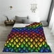 thumbnail image 5 of Fotbe Dragon Scales Manta de Franela Acolchonada con Estampado, Súper Suave y Esponjosa, Extra Grande para Sofá, Cama, Uso Todo el Año-60"x50", 5 of 7