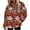 Red#2, variant on SwiftWear Women's Christmas Santa Print Fluffy Hoodie - Festive Plush Lined Pullover with Front Pockets, Cozy Holiday Loungewear Red