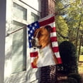 thumbnail image 2 of Carolines Treasures CK6512CHF English Foxhound Dog American Canvas House Size Outdoor-Flags, Multicolor, 2 of 4
