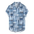 thumbnail image 1 of toraway Chemises pour Hommes Graphiques Sports Été Chemise à Manches Courtes Décontractée Rayée Chemise de Vacances TTTG, 1 of 2