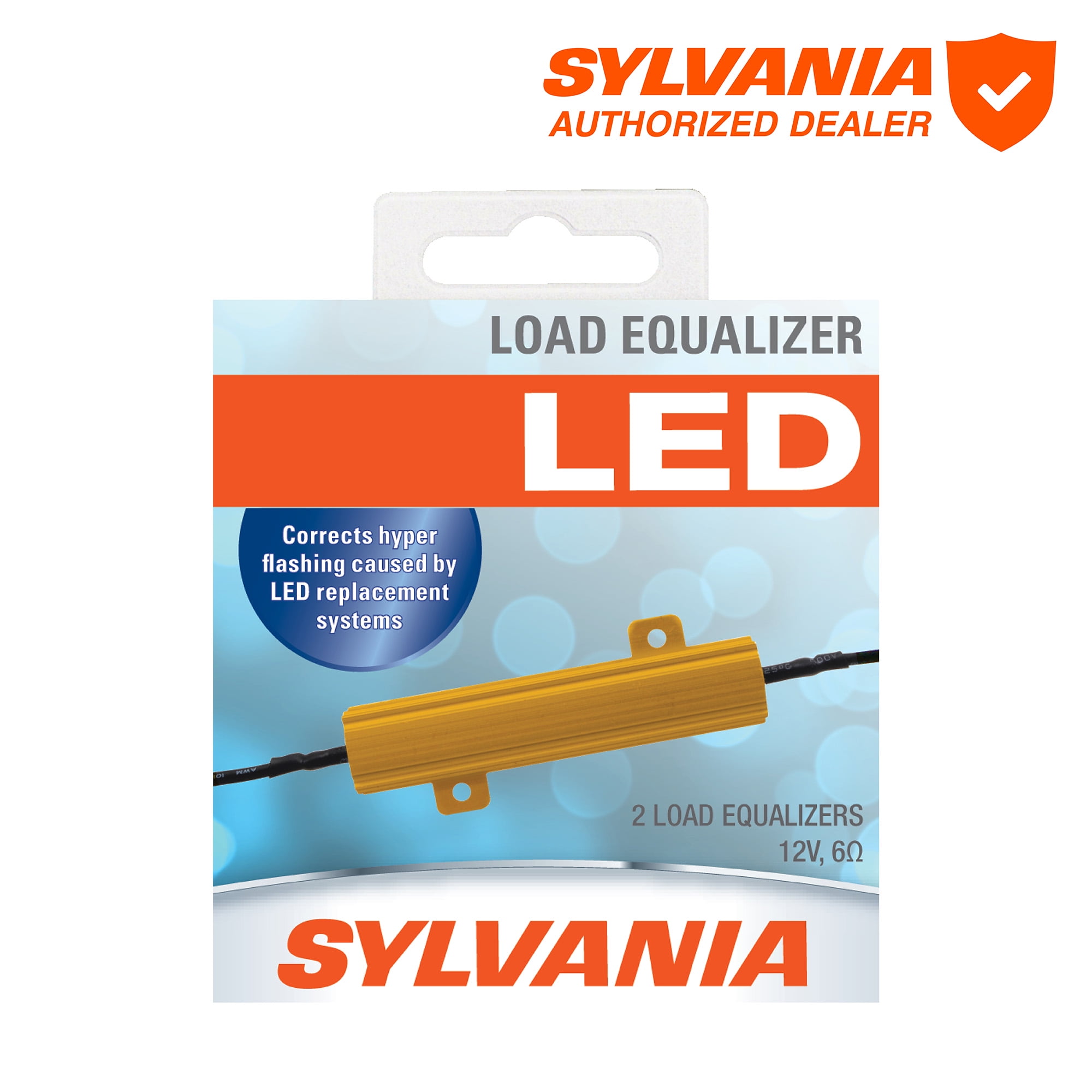 (2 pack) Sylvania LED Load Resistor, 2 Pack, 5" x 5" x 5", 50 Watts, Black