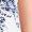 White/Blue Toile, variant on Lands' End Women's Relaxed American-Grown Supima Cotton V-Neck T-Shirt