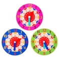 thumbnail image 1 of 3pcs Wooden Clock Toys Clock Cognitive Toys Early Educational Learning Toys, 1 of 5