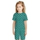thumbnail image 5 of Balery Aquamarine Glitter Conjunto de Pijama Infantil de Manga Corta con Estampado – Ropa de Dormir de Algodón Suave-X-Large, 5 of 5