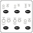 thumbnail image 2 of Split Key Rings Metal Keychain Rings, 2 of 9