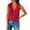 Red, variant on Women's Sleeveless Button Down Cropped Sweater Vest Cardigan Waistcoat, Scalloped V Neck Knit Vest for Women, Cropped Hollow Out Sweater Vest, Lightweight Textured Knit Beach Vacation Layering Beige