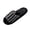 Slippers # Black, variant on Women Slippers Open Toe Mixed Stripe Pattern Fuzzy Band Memory Foam Plush House Shoes Soft Slip On Scuffs for Indoor Relaxing