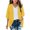 Yellow, variant on Girls Summer Kimono Cardigan Beach Cover Up Casual Loose Chiffon Top for Outdoor Daily Wear