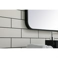 thumbnail image 5 of Soft corner metal rectangular mirror 27x40 inch in Black, 5 of 5