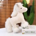 thumbnail image 3 of Muñecos de peluche de caballo de simulación de alta calidad de 25/30/40 cm, animales de peluche súper realistas, juguetes de poni, regalo de cumpleaños clásico, 3 of 5