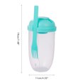 thumbnail image 3 of Salad Container Cup,Fresh Salad Container Serving Plastic Food Storage Bottle Food Storage Bottle Built for the Future, 3 of 8