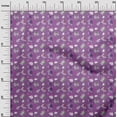 thumbnail image 3 of oneOone Polyester Spandex Purple Fabric Autumn Craft Projects Decor Fabric Printed By The Yard 56 Inch Wide, 3 of 4