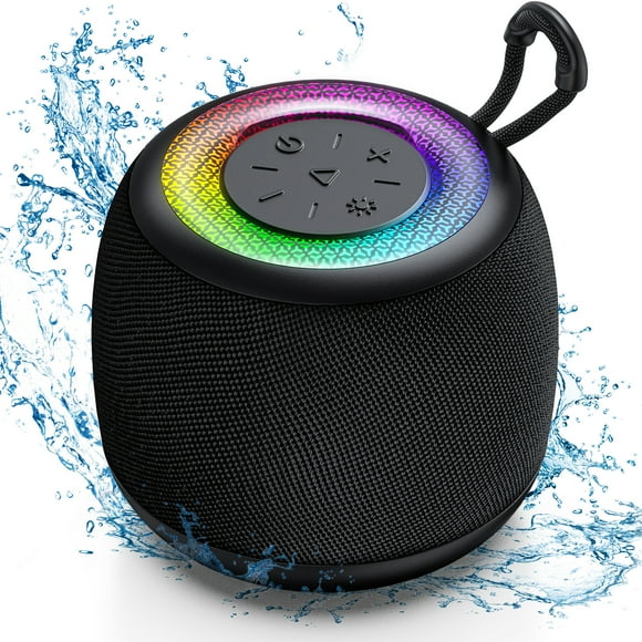Bocina JYX, Altavoz Bluetooth Portátil para Fiestas con Sonido Estéreo de 10W y Luz RGB, Negro
