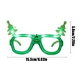 thumbnail image 3 of Christmas Luminous LED Glasses - Adult Festive Party Quirky Accessories, Sparkling Photo Prop Frames, Suitable for Christmas Birthdays Festive Role-Playing Supplies, 3 of 6