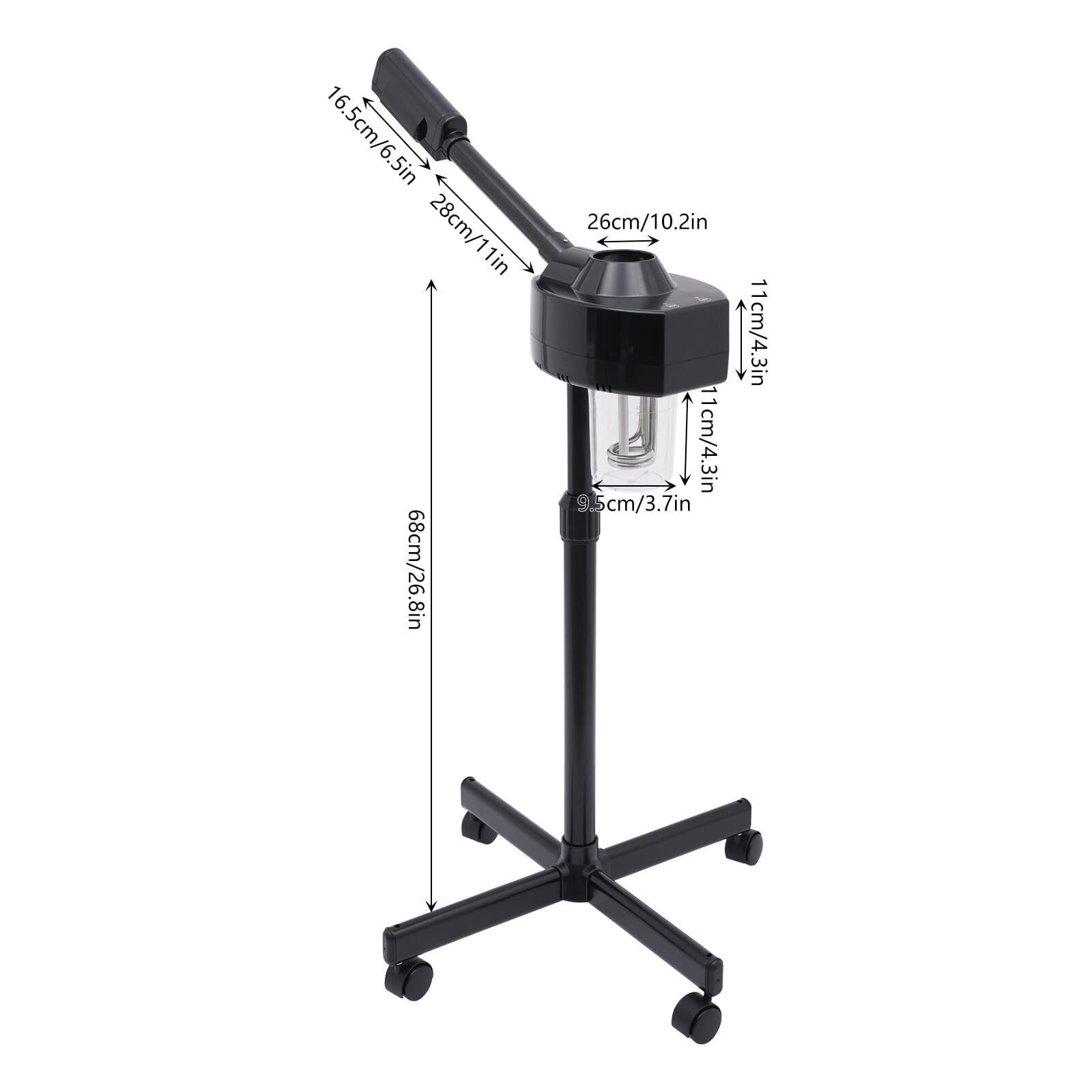 750W Vapor Beauty Salon Spa Skin Care Instrument Ozone Facial Steamer Sprayer US Used In Barber Stores, Hospitals, Beauty Salons
