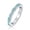 Aqua, variant on Womens Cubic Zirconia Thin Stackable CZ Channel Set Eternity Band Ring Sterling Silver