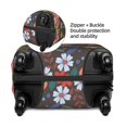 thumbnail image 4 of Lsque Colorful Flowers with Butterfly Printed Luggage Cover, Travel Luggage Protector,Scratch and Dirt Resistant, Fits 18-32 Inch Luggage - Medium, 4 of 9