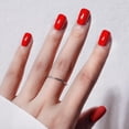 thumbnail image 3 of Uñas acrílicas Vneffabler Red Short Square 34 de la marca Press On Nails, 3 of 7