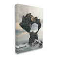 thumbnail image 3 of Stupell Industries Surreal City Atop Rocks Cliff Sea Waves Splashing Canvas Wall Art, 30 x 40, Design by Cynthia Decker, 3 of 5