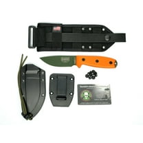 ESEE Knives 3PM-MB-OD Green Fixed Blade Knife Orange G10 Modified / Black MOLLE Sheath