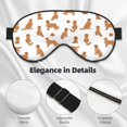 thumbnail image 2 of Rocae Labrador Retriever Dog for Mask for Women Men, Luxury Eye Cover Eye Shade with Adjustable Strap for Travel, Nap, Meditation, 2 of 7