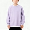 thumbnail image 5 of Diufon Girls Long Sleeve School Uniform Cotton Crewneck Pullover Tops Casual Color Block Athletic Sweatshirts, 5 of 10